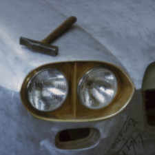 vintage car, headlight, headlamp,
